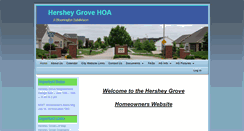 Desktop Screenshot of hersheygrovehoa.com